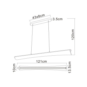 Lustra LED suspendata design modern MALINDA - Img 9