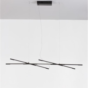 Lustra LED suspendata design modern RACCIO negru 106919 universul-luminii.ro