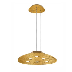 Lustra LED suspendata design modern Triangolo aurie - Img 1