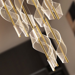 Lustra LED suspendata design modern Velas - Img 4