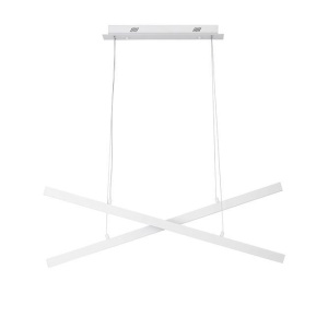 Lustra LED suspendata design modern X-LINE alba - Img 1