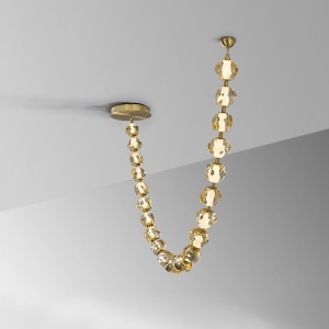 Lustra LED suspendata design modern Zaria II - Img 3