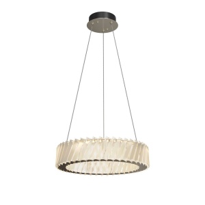 Lustra LED suspendata din otel si sticla Cilia 20W 3000K