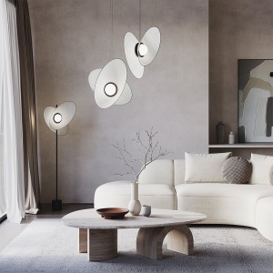 Lustra LED suspendata Evolution alb - Img 3