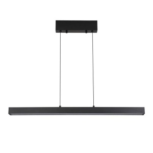 Lustra LED suspendata extensibila Linear negru