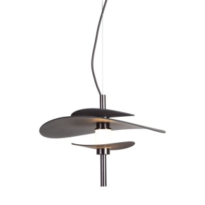 Lustra LED suspendata Kyoto bronz/ negru - Img 3