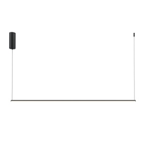 Lustra LED suspendata liniara stil minimalist Halo 120cm negru