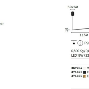 Lustra LED suspendata minimalista ESSENCE SP SQUARE OTTONE 3000K - Img 3