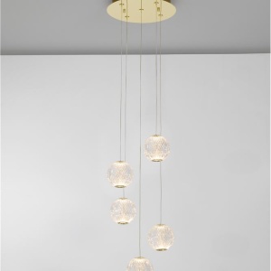 Lustra LED suspendata moderna design elegant BRILLANTE 5L 106759 universul-luminii.ro