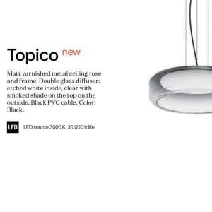 Lustra LED suspendata Topico sp d45 164589 universul-luminii.ro
