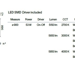 Lustra LED XL aplicata design circular ORACLE SLIM PL D090 ROUND 3000K ON-OFF OT - Img 4