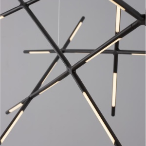 Lustra LED XL suspendata design modern RACCIO negru 203919 universul-luminii.ro