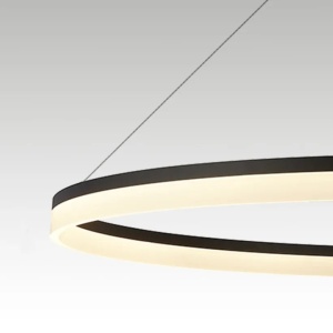 Lustra LED XXL circulara casa scarii Ara 150cm, Black - Img 4