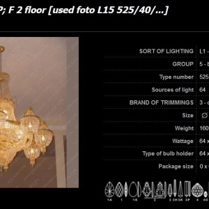 Lustra LUX cristal Bohemia diametru 200cm, L15 525/64/3-P; F 2 floor 183219 universul-luminii.ro