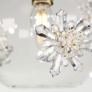 Lustra LUX decorativ fulgi de zapada din cristal SNOWFLAKE 02B 622849 universul-luminii.ro