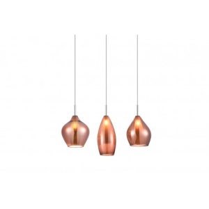 Lustra moderna AMBER MILANO 3 cupru ZZ AZ3078 188219 universul-luminii.ro