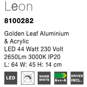 Lustra moderna aplicata, LED Leon - Img 4