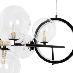 Lustra moderna cu 10 de surse de lumina si LED LINEA 120 222389 universul-luminii.ro