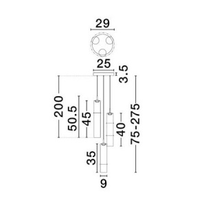 Lustra moderna cu 3 pendule LED, Metal, Sticla, Moca, SANO 168599 universul-luminii.ro