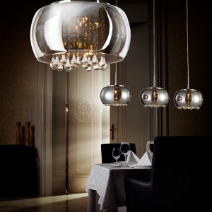 Lustra moderna suspendata design elegant 40cm Burn 48439 universul-luminii.ro