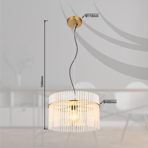 Lustra moderna suspendata GORLEY auriu, 40cm 157429 universul-luminii.ro