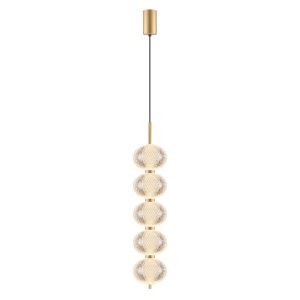 Lustra moderna suspendata LED CCT cu telecomanda GALATEA