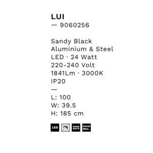 Lustra moderna suspendata LED Lui, negru 245769 universul-luminii.ro