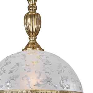 Lustra, Pendul clasic din alama si sticla 6202 101999 universul-luminii.ro