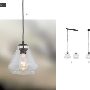Lustra/Pendul design decorativ DECORATO transparent 103229 universul-luminii.ro