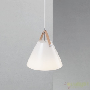 Lustra / Pendul design nordic Strap 27 alb opal 84313001 DFTP 58639 universul-luminii.ro