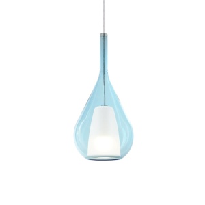 Lustra, Pendul din sticla KALIQUE-3 SP1 D18 AZZURRO