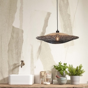 Lustra/Pendul eco din bambus Kalimantan 60cm nat/bl 213299 universul-luminii.ro