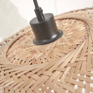 Lustra/Pendul eco din bambus Kalimantan 87cm nat/bl 178279 universul-luminii.ro