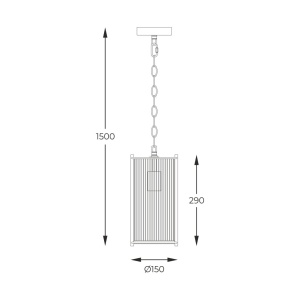 Lustra, Pendul elegant design modern MARMO - Img 3