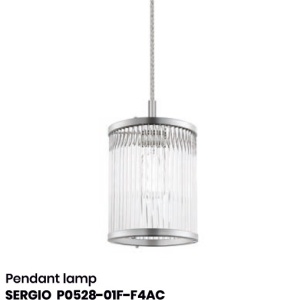 Lustra, Pendul elegant design modern SERGIO crom P0528-01F-F4AC ZL - Img 3