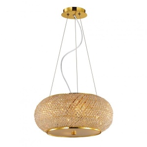 Lustra, Pendul inaltime reglabila, diam.45cm Pasha SP6 Oro 082172