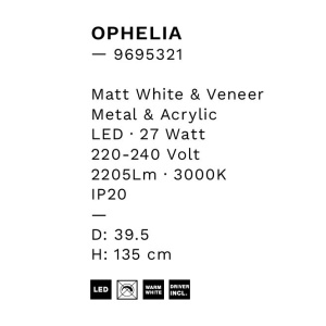 Lustra/Pendul LED design decorativ OPHELIA alb 245829 universul-luminii.ro