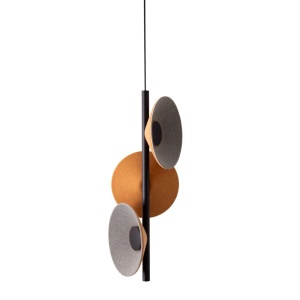 Lustra/Pendul LED design decorativ Puro galben/gri