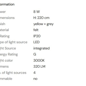 Lustra/Pendul LED design decorativ Puro galben/gri 239139 universul-luminii.ro