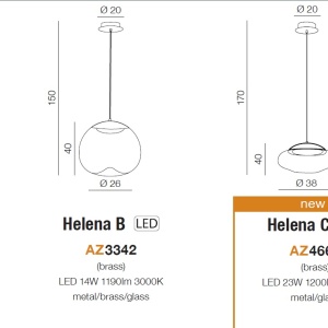Lustra / Pendul LED design modern 38cm Helena C - Img 4