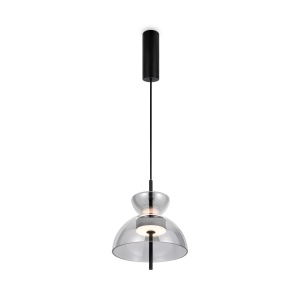 Lustra/Pendul LED design modern decorativ Bangkok 25cm, fumuriu