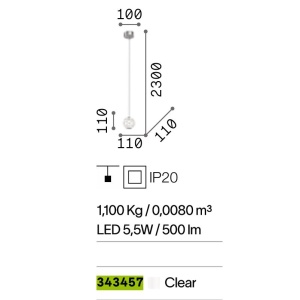 Lustra, Pendul LED design modern Diamond SP1 - Img 3