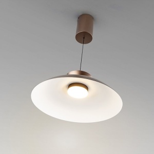 Lustra/ Pendul LED design modern Ion bronz 48cm - Img 6