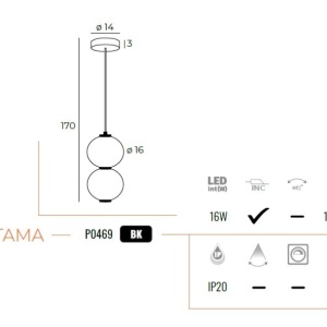 Lustra, Pendul LED design modern TAMA - Img 5