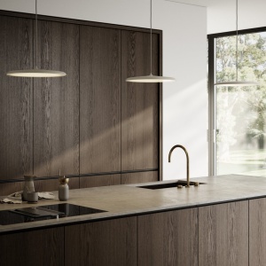 Lustra, Pendul LED, Design Nordic Minimalist, Artist 40cm Bej - Img 2