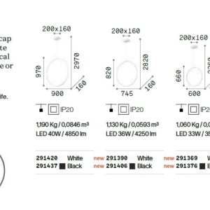 Lustra / Pendul LED suspendata design modern circular Circus sp d74 negra - Img 4