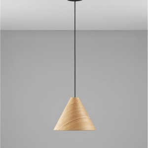 Lustra/Pendul lemn natural, ELYSIAN, D 30cm 167239 universul-luminii.ro