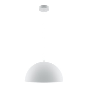 Lustra/Pendul metalic Basic D-35cm alb