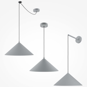 Lustra/Pendul metalic Basic D-35cm gri 227579 universul-luminii.ro