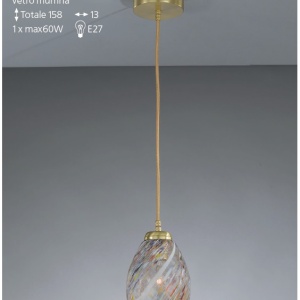 Lustra, Pendul modern design italian 10034 multicolor 204569 universul-luminii.ro